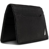 image:imageNautica Mens Slim Wallet  Card Case  RFID Blocking  ID Window  Minimalist  Lightweight  Genuine LeatherSaffiano  Black