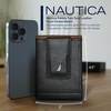 image:imageNautica Mens Slim Wallet  Card Case  RFID Blocking  ID Window  Minimalist  Lightweight  Genuine LeatherTwo Tone  NavyRed