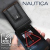 image:imageNautica Mens Slim Wallet  Card Case  RFID Blocking  ID Window  Minimalist  Lightweight  Genuine LeatherTwo Tone  NavyRed