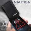 image:imageNautica Mens Trifold Wallet  RFID Blocking Protection  ID Window  Card Slots  Genuine Leather  DurableEnameled Logo  Black