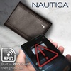 image:imageNautica Mens Trifold Wallet  RFID Blocking Protection  ID Window  Card Slots  Genuine Leather  DurableJClass  Black