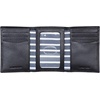 image:imageNautica Mens Trifold Wallet  RFID Blocking Protection  ID Window  Card Slots  Genuine Leather  DurableJClass  Black