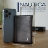 image:imageNautica Mens Trifold Wallet  RFID Blocking Protection  ID Window  Card Slots  Genuine Leather  DurableJClass  Brown