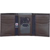 image:imageNautica Mens Trifold Wallet  RFID Blocking Protection  ID Window  Card Slots  Genuine Leather  DurablePop Color  BlackBrown