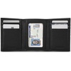 image:imageNautica Mens Trifold Wallet  RFID Blocking Protection  ID Window  Card Slots  Genuine Leather  DurablePop Color Tab  Black