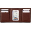 image:imageNautica Mens Trifold Wallet  RFID Blocking Protection  ID Window  Card Slots  Genuine Leather  DurablePop Color Tab  Tan