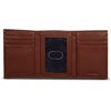 image:imageNautica Mens Trifold Wallet  RFID Blocking Protection  ID Window  Card Slots  Genuine Leather  DurablePop Color Tab  Tan
