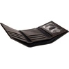 image:imageNautica Mens Trifold Wallet  RFID Blocking Protection  ID Window  Card Slots  Genuine Leather  DurableRubberLeather  Black