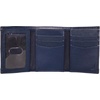 image:imageNautica Mens Trifold Wallet  RFID Blocking Protection  ID Window  Card Slots  Genuine Leather  DurableRubberLeather  Navy