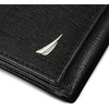 image:imageNautica Mens Trifold Wallet  RFID Blocking Protection  ID Window  Card Slots  Genuine Leather  DurableSaffiano  Black