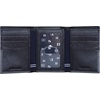 image:imageNautica Mens Trifold Wallet  RFID Blocking Protection  ID Window  Card Slots  Genuine Leather  DurableTwo Tone  BlackGrey
