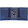 image:imageNautica Mens Trifold Wallet  RFID Blocking Protection  ID Window  Card Slots  Genuine Leather  DurableTwo Tone  Cobalt Blue