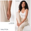 image:imageNautica Relaxed Wide Leg Sweater Knit Pajama Pants  Pajamas for WomenGrey Heather