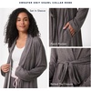 image:imageNautica Soft Sweater Knit Long Sleeve Robes Knee Length Bathrobes for WomenBurgundy