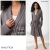 image:imageNautica Soft Sweater Knit Long Sleeve Robes Knee Length Bathrobes for WomenBurgundy