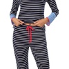 image:imageNautica Striped Lightweight Cotton Pajama PJ Set for Women Womens Long Sleeve PJs Pajamas Crewneck Shirt amp Jogger Pants SetsNavy Stp