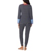 image:imageNautica Striped Lightweight Cotton Pajama PJ Set for Women Womens Long Sleeve PJs Pajamas Crewneck Shirt amp Jogger Pants SetsNavy Stp