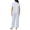 image:imageNautica Womens Button Up Pajama Set  2Piece Summer Lightweight PJ Set  Top and Pants  Lounge and Sleep Sets for WomenBlue Stripe