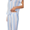 image:imageNautica Womens Button Up Pajama Set  2Piece Summer Lightweight PJ Set  Top and Pants  Lounge and Sleep Sets for WomenBlue Stripe