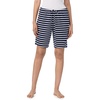 image:imageNautica 100 Cotton Pajama Bermuda Shorts Sleep amp Lounge PJ Bottoms WomenNavy Stripe