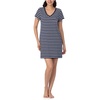 image:imageNautica 100 Cotton Pajama Tshirt Dress Night Shirt Nightgowns for WomenNavy Stripe