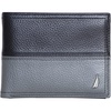 image:imageNautica Mens Bifold Leather Wallet  RFID Blocking  ID Window  Card Slots  Organization  Durable  StylishTwo Tone  BlackGrey