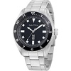 image:imageNautica Mens NS3 Sporty WatchSilverBlackSilver