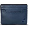 image:imageNautica Mens Slim Wallet  Card Case  RFID Blocking  ID Window  Minimalist  Lightweight  Genuine Leathermbroidered Sail  Navy