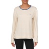 image:imageNautica Relaxed Sweater Knit Long Sleeve Crewneck Pajamas Shirts for WomenOatmeal Heather