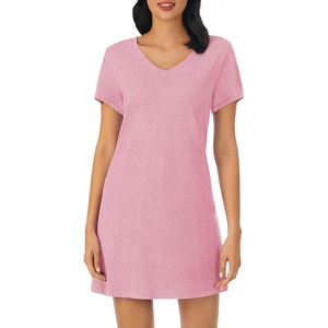 image:imageNautica 100 Cotton Pajama Tshirt Dress Night Shirt Nightgowns for WomenHeather Rose