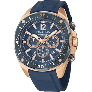 image:imageNautica Mens NCT Blue Sail Chronograph WatchBlueBlueRose Gold