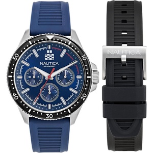 image:imageNautica Mens NCT Windrose 46mm WatchBlueBlackBlueSilver