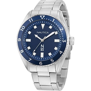 image:imageNautica Mens NS3 Sporty WatchSilverBlueSilver