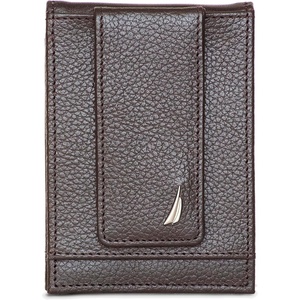 image:imageNautica Mens Slim Wallet  Card Case  RFID Blocking  ID Window  Minimalist  Lightweight  Genuine LeatherJClass  Brown