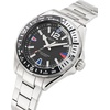 image:imageNautica Mens Clearwater Beach WatchBlack SiliconeBlackSilver