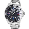 image:imageNautica Mens Clearwater Beach WatchBlack SiliconeBlackSilver