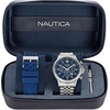 image:imageNautica Mens NCT Blue Ocean Chronograph WatchSilverBlueSilver