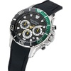 image:imageNautica Mens NST Chronograph 44mm WatchBlackBlackSilver