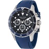 image:imageNautica Mens NST Chronograph 44mm WatchBlackBlueBlackSilver