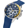 image:imageNautica Mens NST Chronograph 44mm WatchBlueBlueYellowSilver