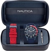 image:imageNautica Mens NST Chronograph 44mm WatchBlueRedBlueBlue