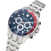 image:imageNautica Mens NST Chronograph 44mm WatchSilverBlueRedSilver