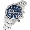 image:imageNautica Mens NST Chronograph 46mm WatchSilverBlueBlueSilver