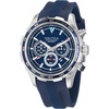 image:imageNautica Mens NST Chronograph 46mm WatchSilverBlueBlueSilver