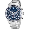 image:imageNautica Mens NST Chronograph 46mm WatchSilverBlueBlueSilver