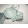 image:imageNautica Womens 3Pack Bras Cotton Blend Light Lift Everyday TShirt Bra SetZen GardenLt Heather GreyNavy Heather