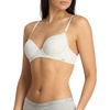 image:imageNautica Womens 3Pack Bras Cotton Blend Light Lift Everyday TShirt Bra SetZen GardenLt Heather GreyNavy Heather