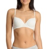 image:imageNautica Womens 3Pack Bras Cotton Blend Light Lift Everyday TShirt Bra SetZen GardenLt Heather GreyNavy Heather