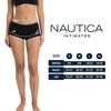image:imageNautica Womens Cotton Boyshort Underwear Set 5PackBlackBlue GraniteMd Heather GreySphinxNt Logo