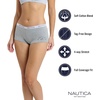 image:imageNautica Womens Cotton Boyshort Underwear Set 5PackMd Heather GreyBrixton BlueBlushedTerra StoneBlushed Flag